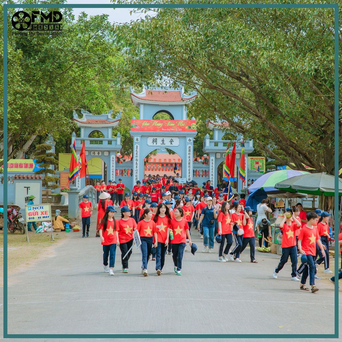 Tour trải nghiệm tại Đền An Sinh của Bản Việt Tourist & FMD Media lữ hành