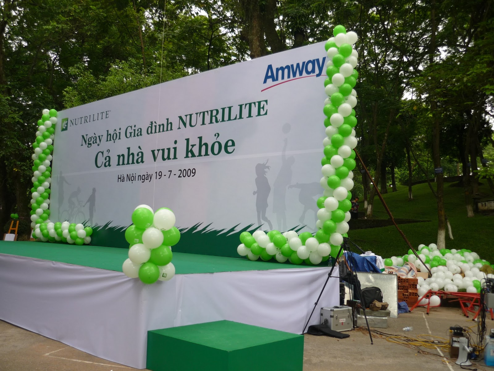 Backdrop ngày hội gia đình bằng chất liệu Hiflex