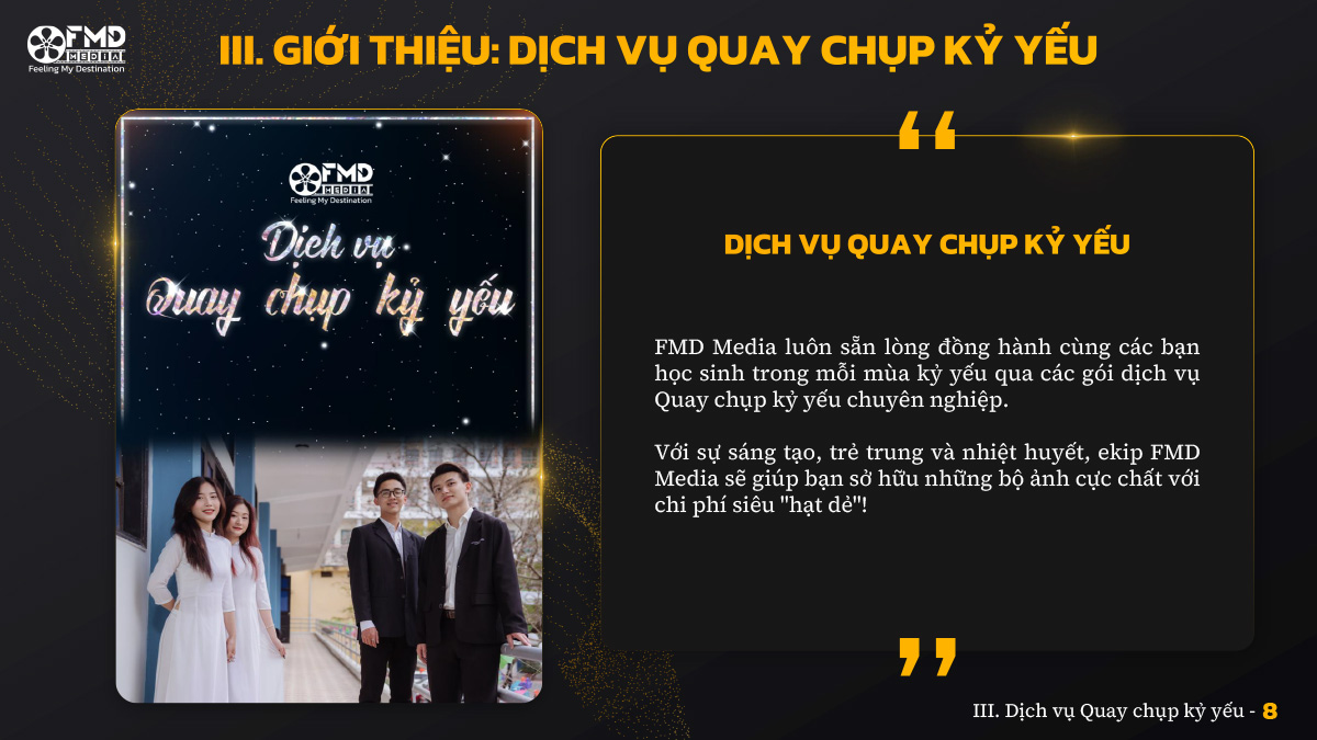 giới thiệu Dịch vụ Quay chụp kỷ yếu