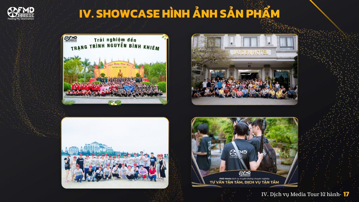 showcase hình ảnh sản phẩm Dịch vụ Media Tour & Marketing du lịch