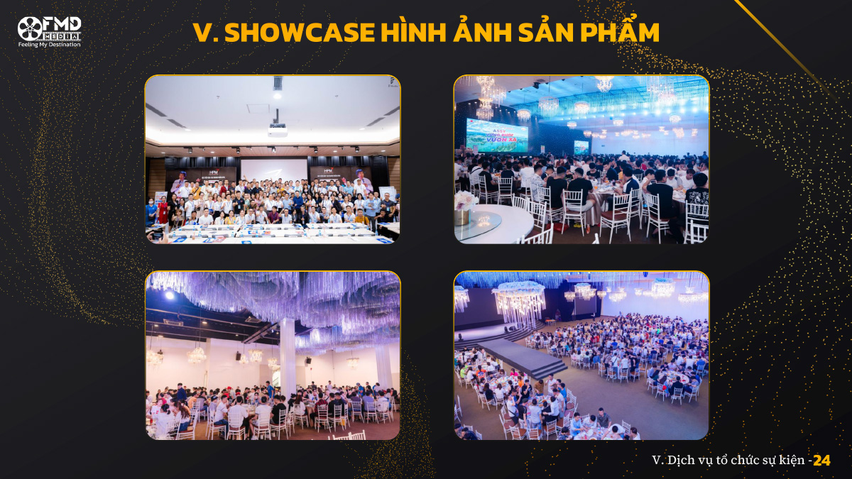 showcase hình ảnh sản phẩm Dịch vụ tổ chức sự kiện