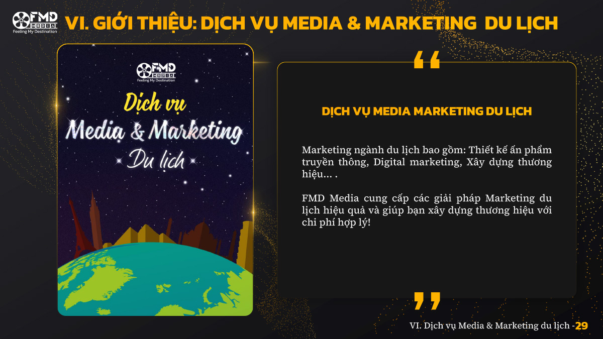 giới thiệu Dịch vụ Media & Marketing du lịch