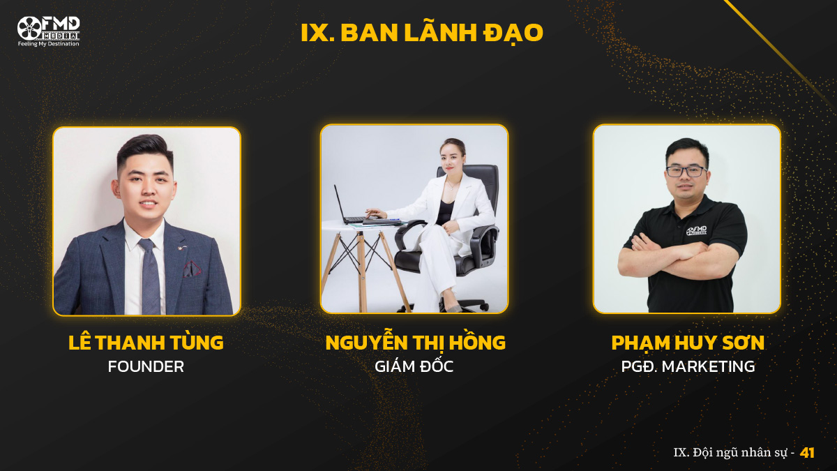 ban lãnh đạo của fmd media