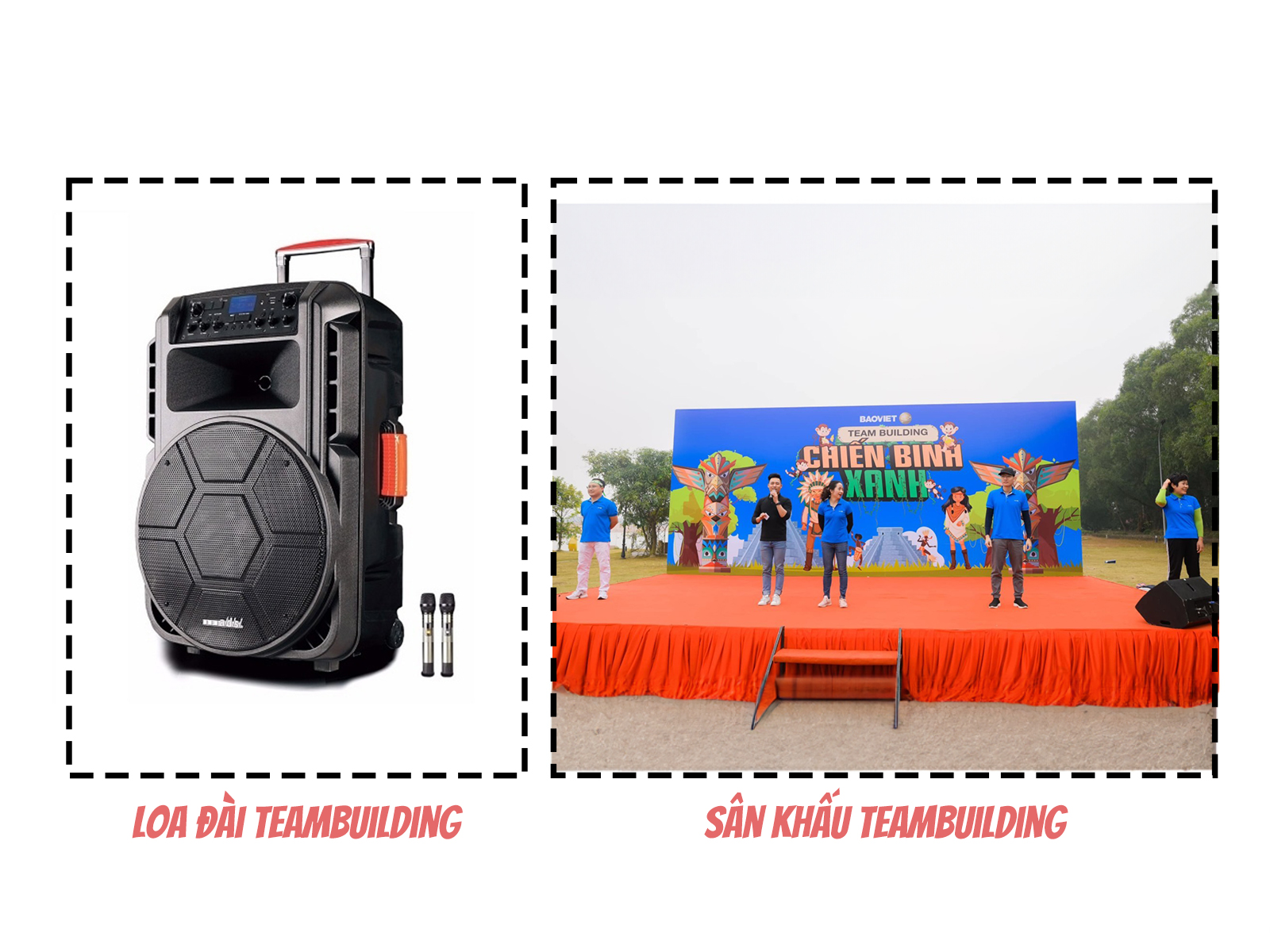 FMD Media cung cấp cả loa đài và thiết kế sân khấu chất lượng cao