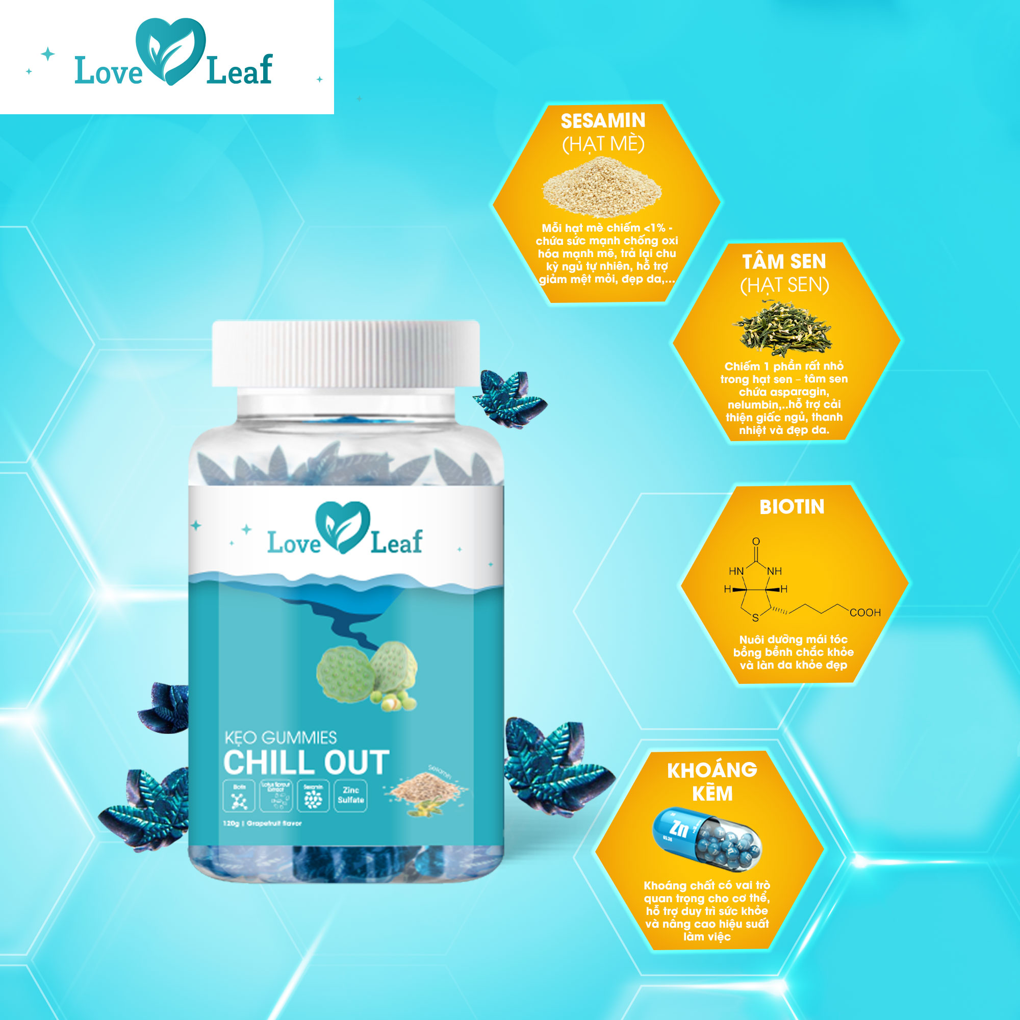 Thành phần kẹo ngủ Chill Out
