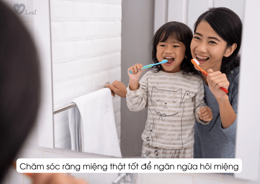 Hãy thường xuyên chăm sóc răng miệng để ngăn ngừa hôi miệng bạn nhé!