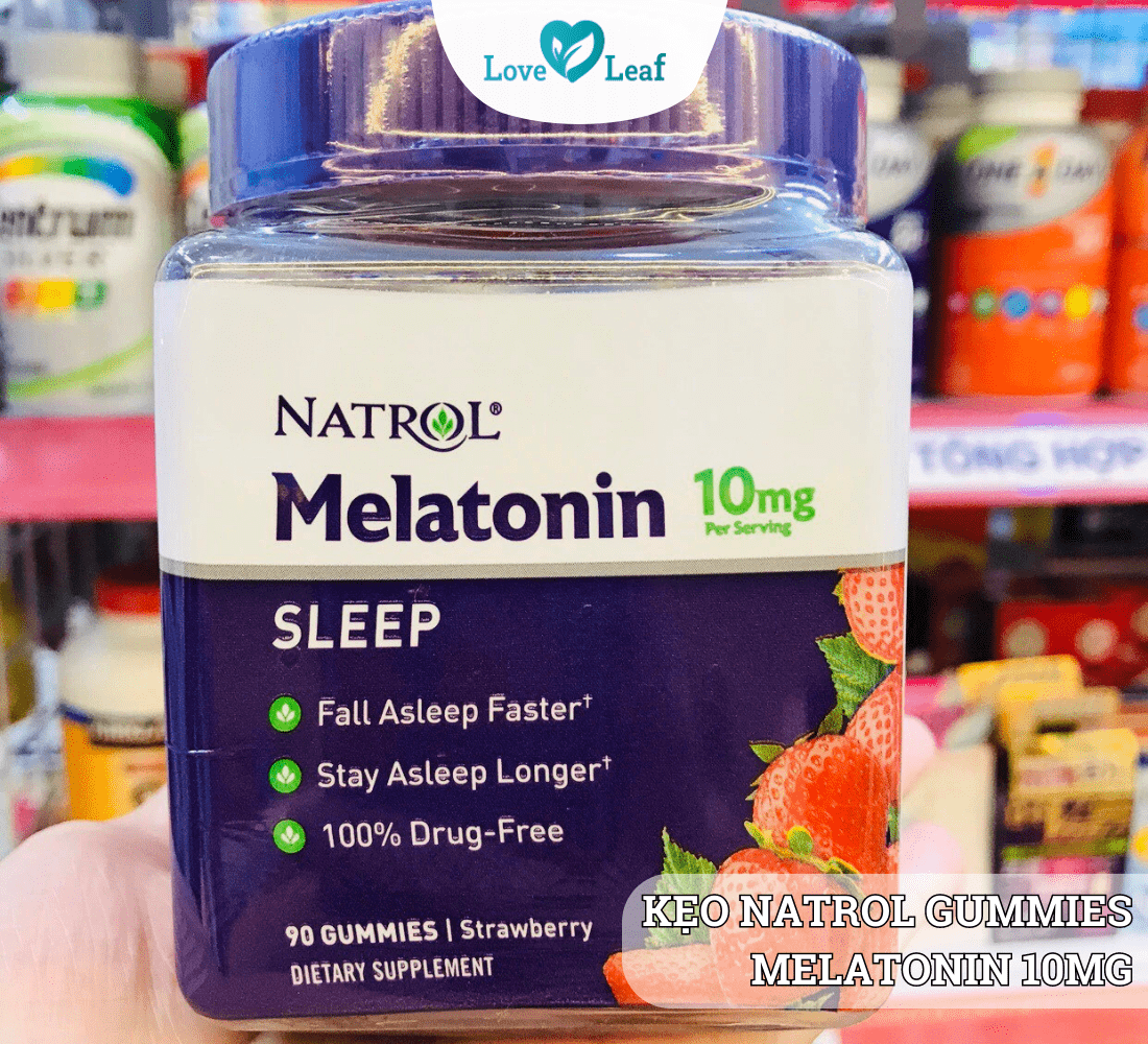 Kẹo dẻo ngủ ngon Natrol Gummies Melatonin 10mg 