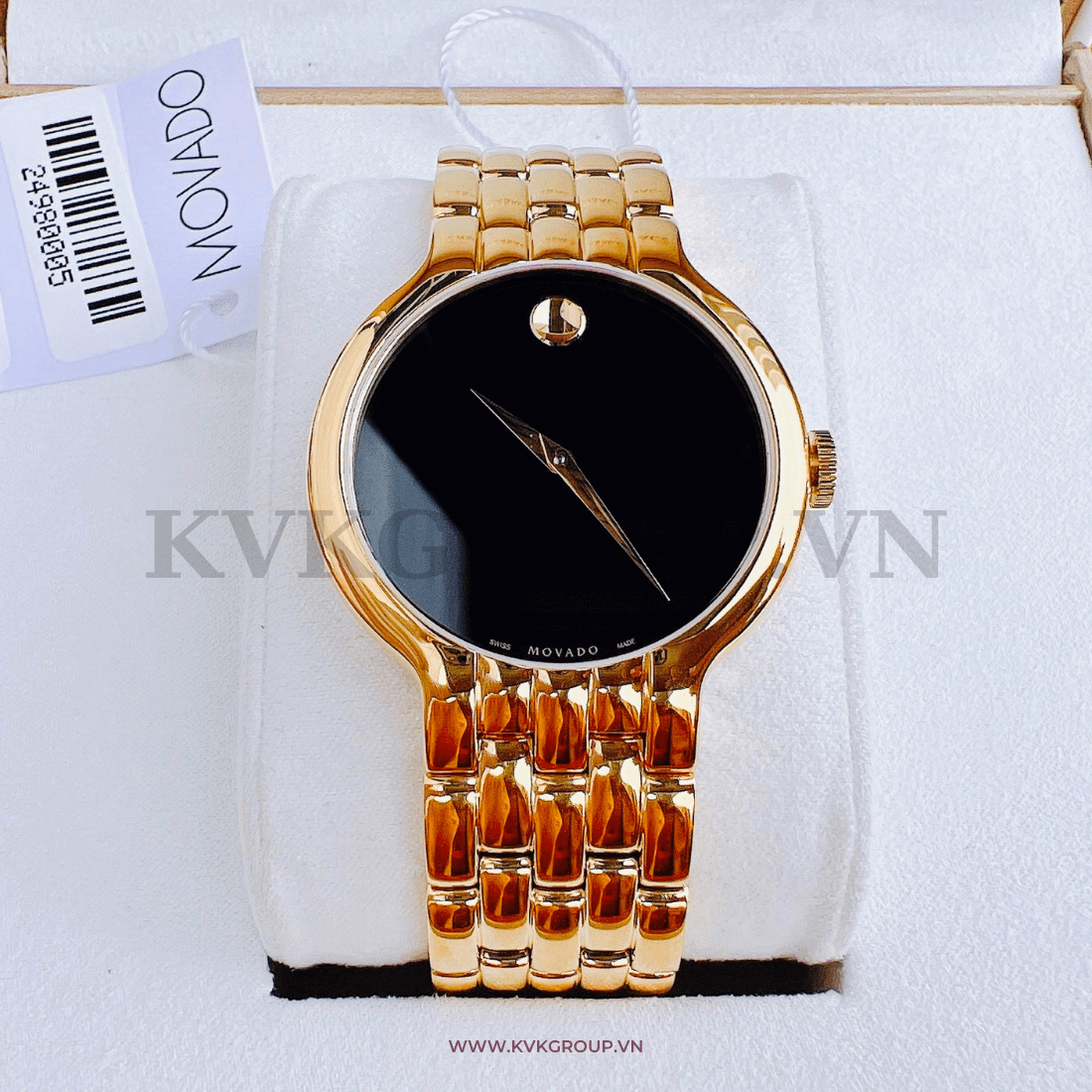 ng h MOVADO n 0606935 Veturi Gold Tone Watch 28mm