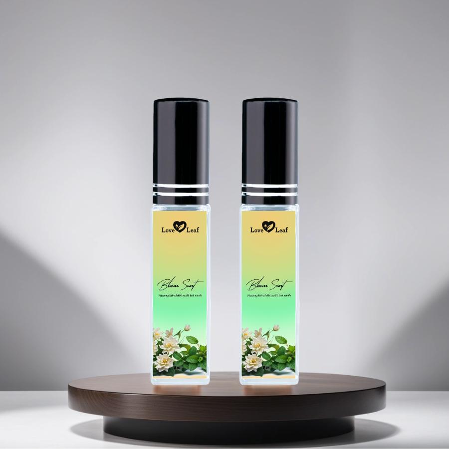 Chai Xịt Thơm Miệng Love Leaf Hương Hoa Lài - Trà Xanh Hương Hoa Dịu Nhẹ, Chai 8gr