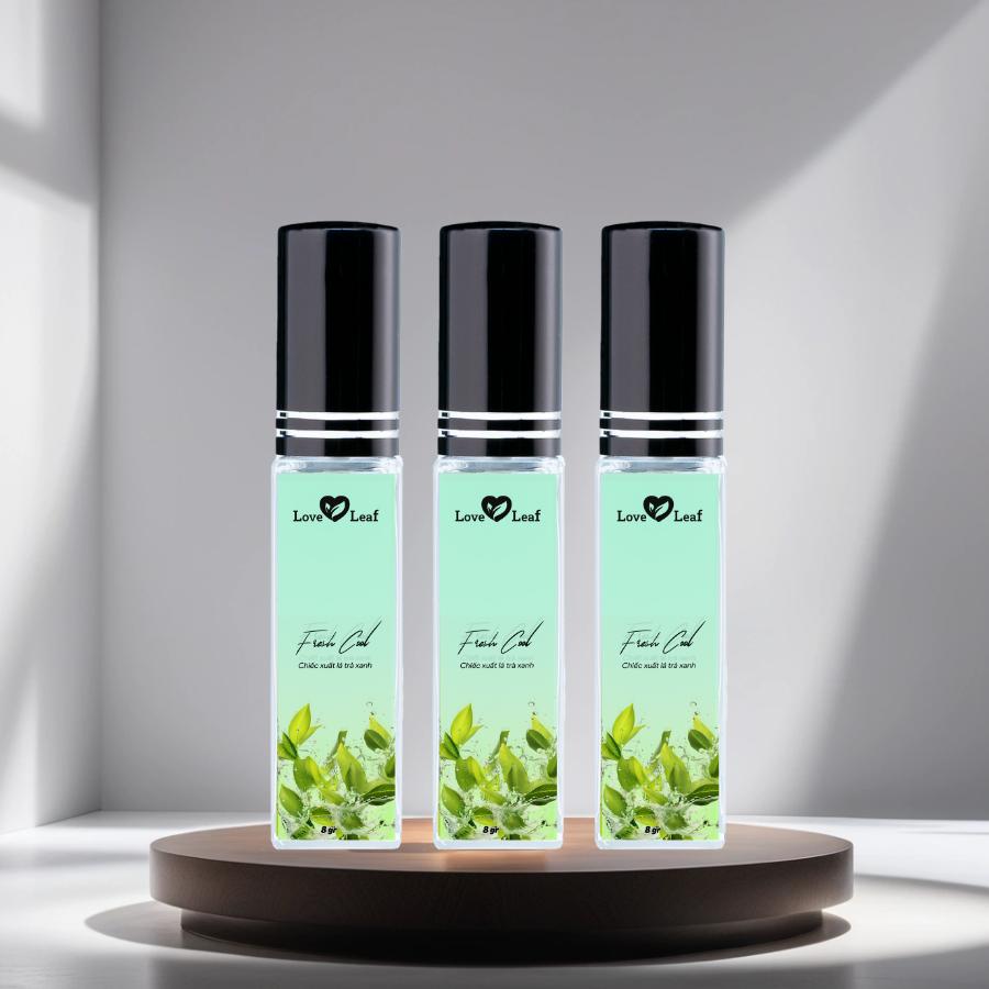 Chai Xịt Thơm Miệng Love Leaf Hương Trà Xanh Thanh Mát Hơi Thở, Chai 8gr