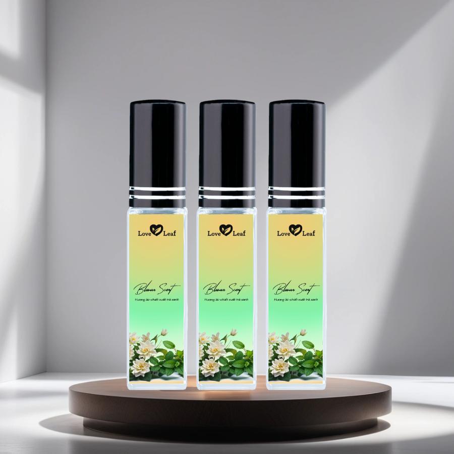 Chai Xịt Thơm Miệng Love Leaf Hương Hoa Lài - Trà Xanh Hương Hoa Dịu Nhẹ, Chai 8gr