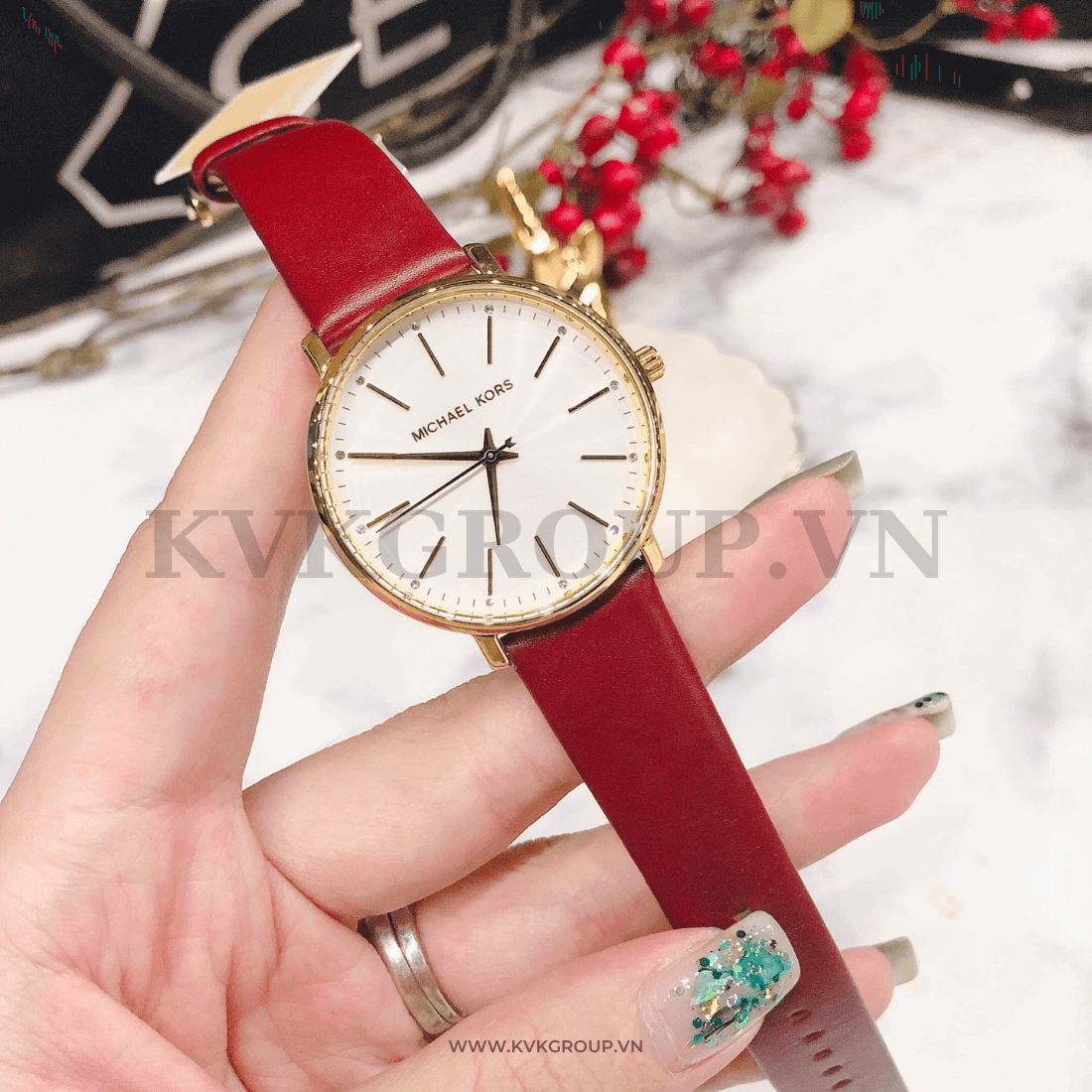 Cheap red and gold michael kors watch New Arrivals