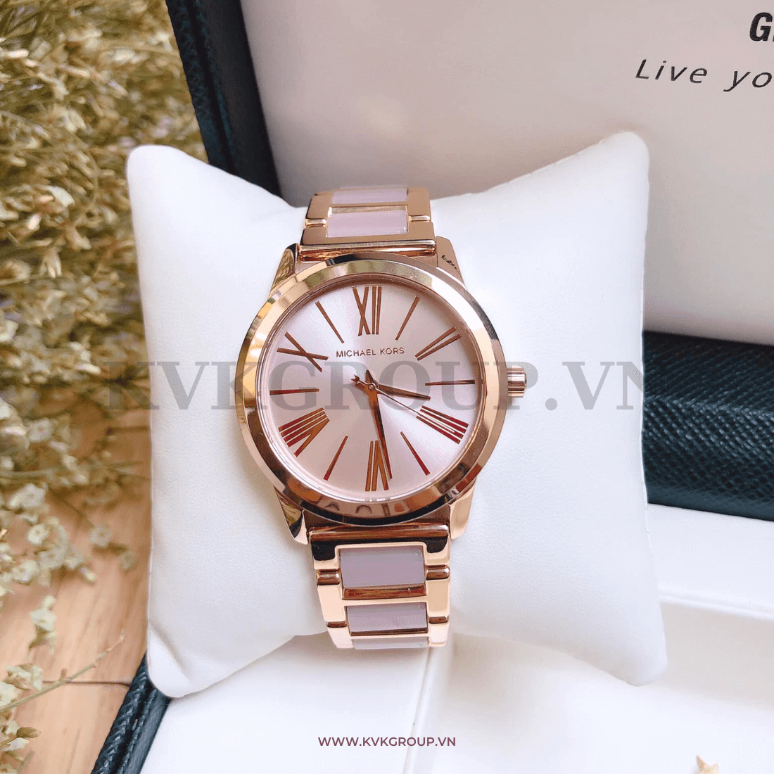 Michael kors hartman discount watch rose gold