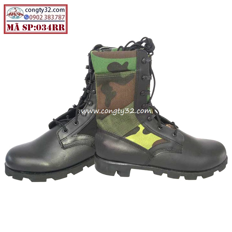 Giày ghệt dã ngoại 32M-034 Rằn ri (Da bò, vải bạt, đế cao su) - CÔNG TY ...