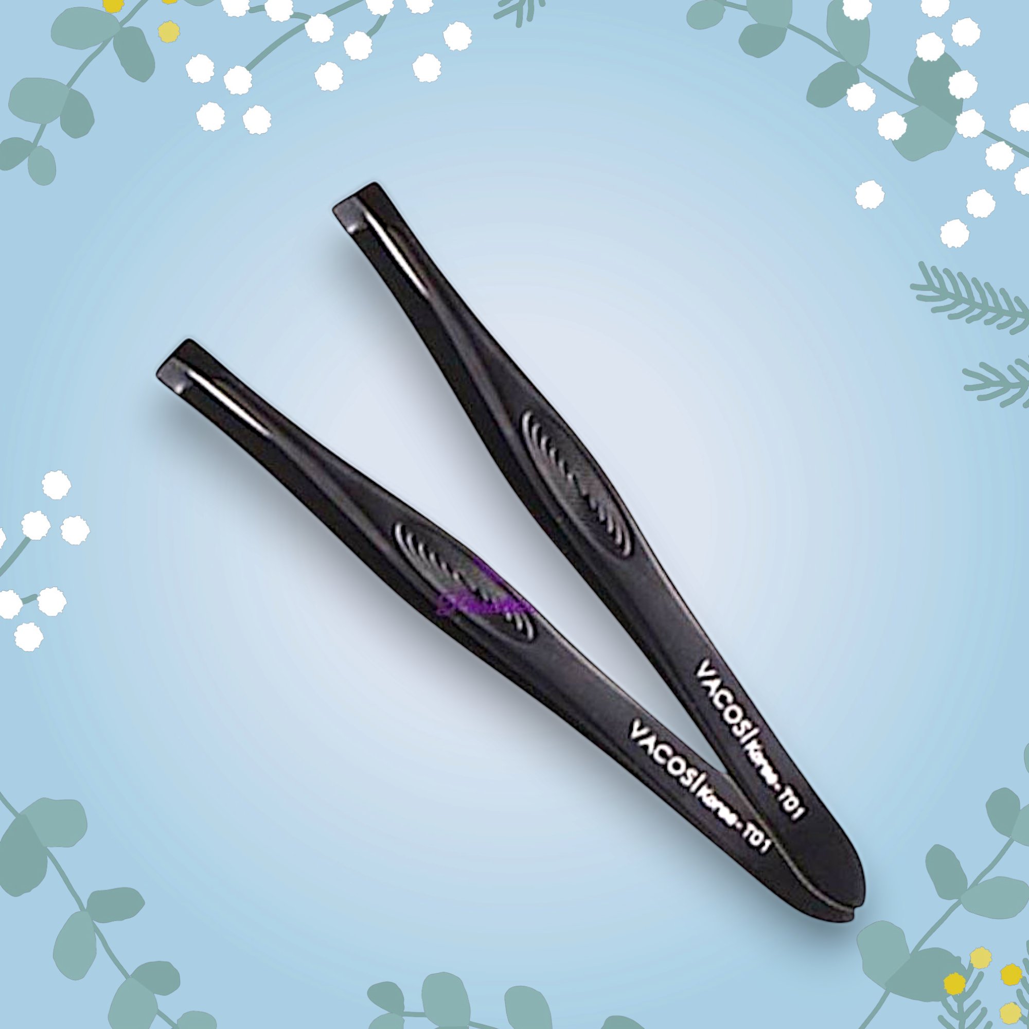 17.3 Nhíp Đầu Bằng Vacosi Flat Tweezers T01