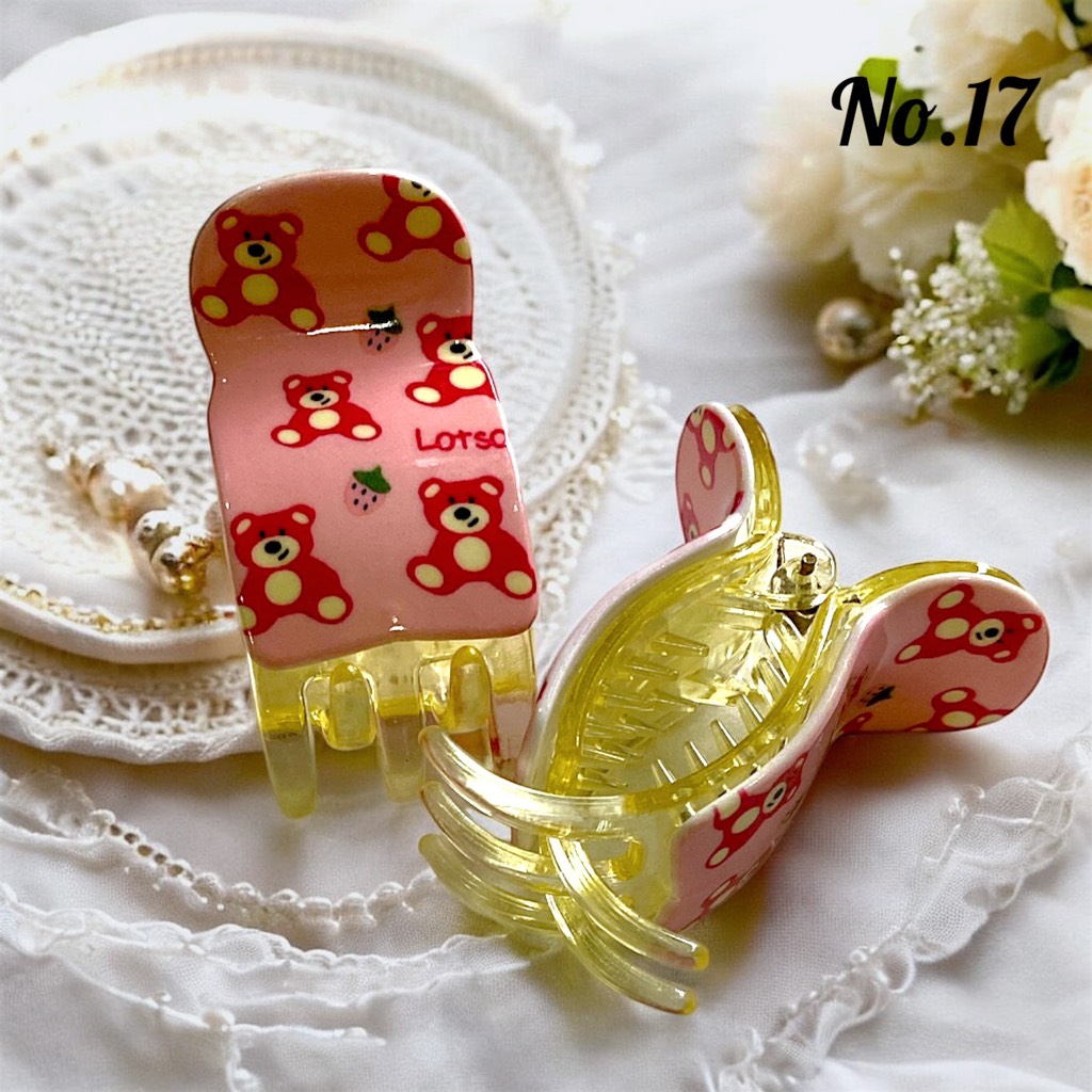 T1.Kẹp Càng Cua 5 Răng Cao Cấp Nhiều Họa Tiết Dễ Thương