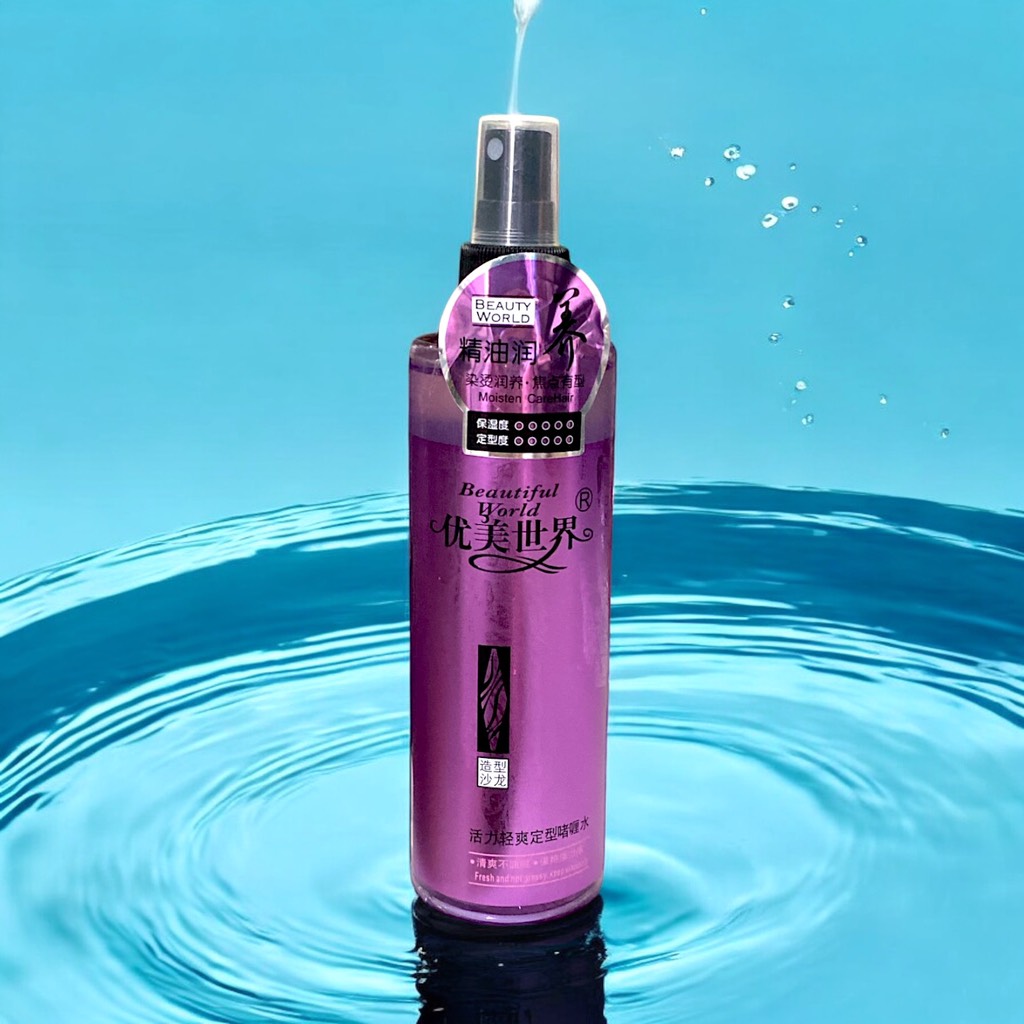 B4. Xịt dưỡng ẩm, tạo kiểu nhẹ nhàng Beauty World 250ml