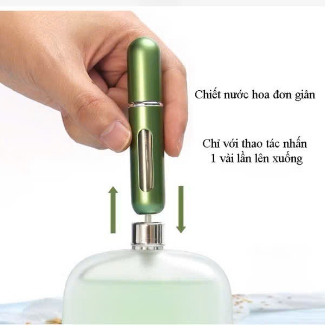 B8.9 Lọ chiết mỹ phẩm nhỏ gọn, có ống tự bơm 5ml