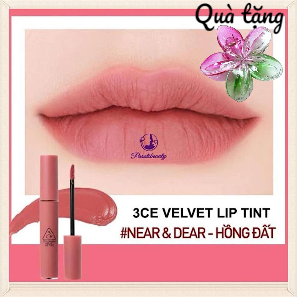 16.3 Son Kem Lì, Lên Màu Chuẩn 3CE Velvet Lip Tint 4g
