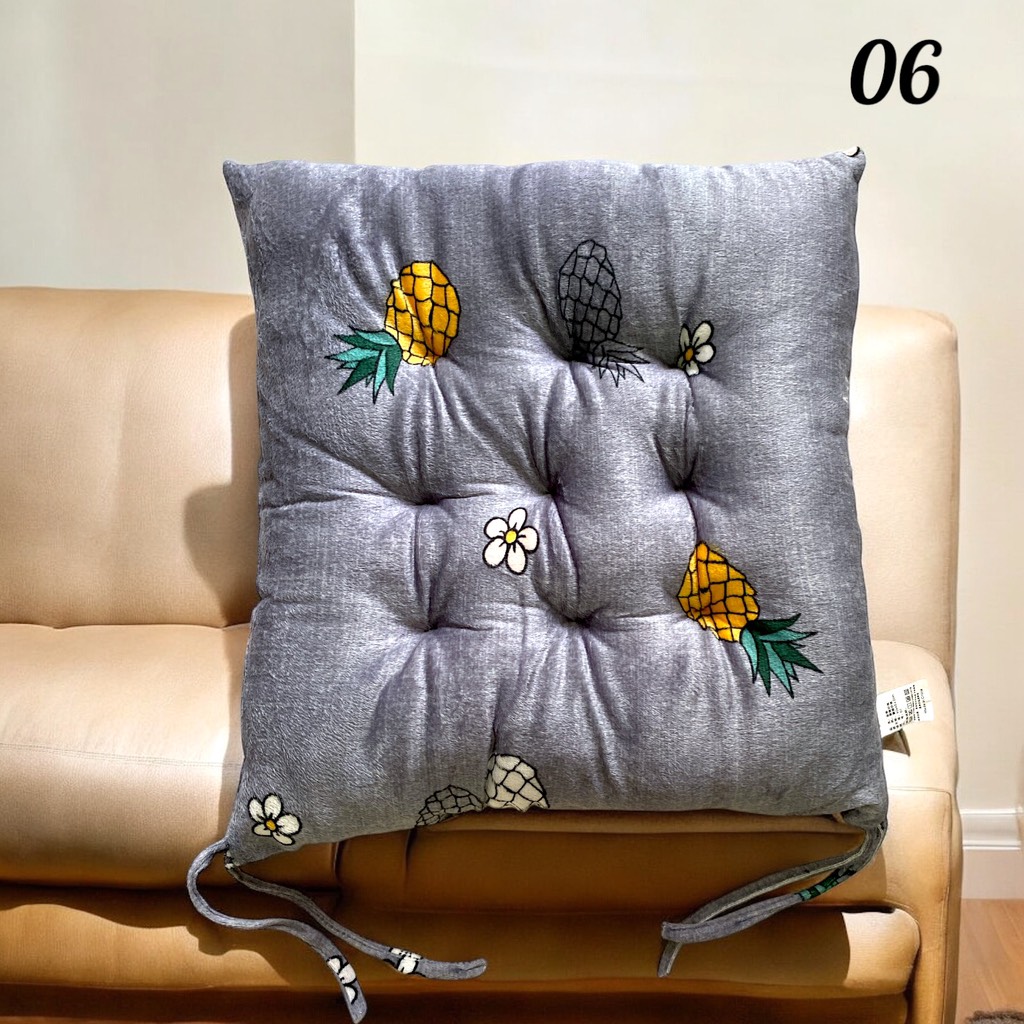Đệm ngồi bệt hình vuông hoạt tiết mới 40x40cm