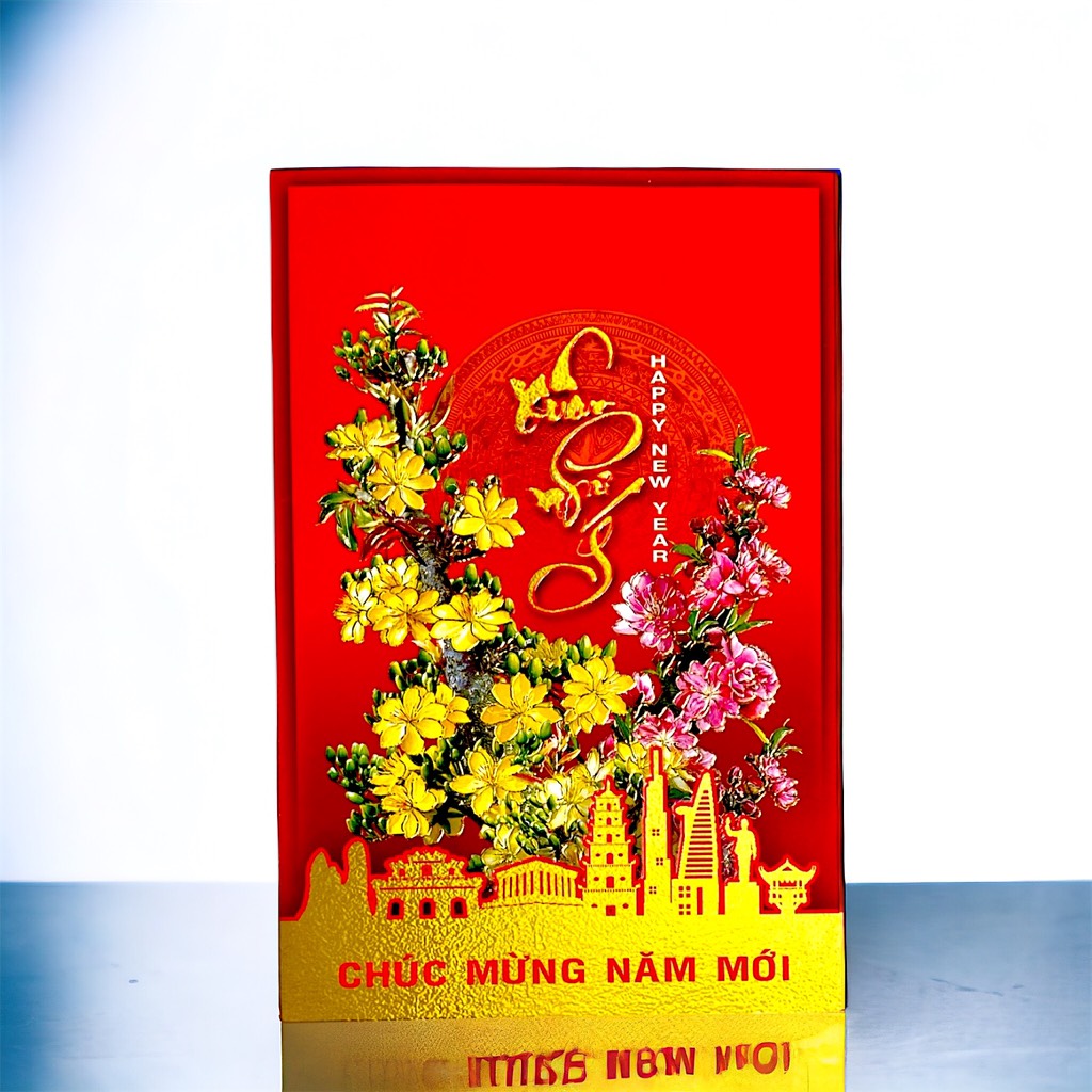 Thiệp chúc mừng năm mới 12,5x19cm