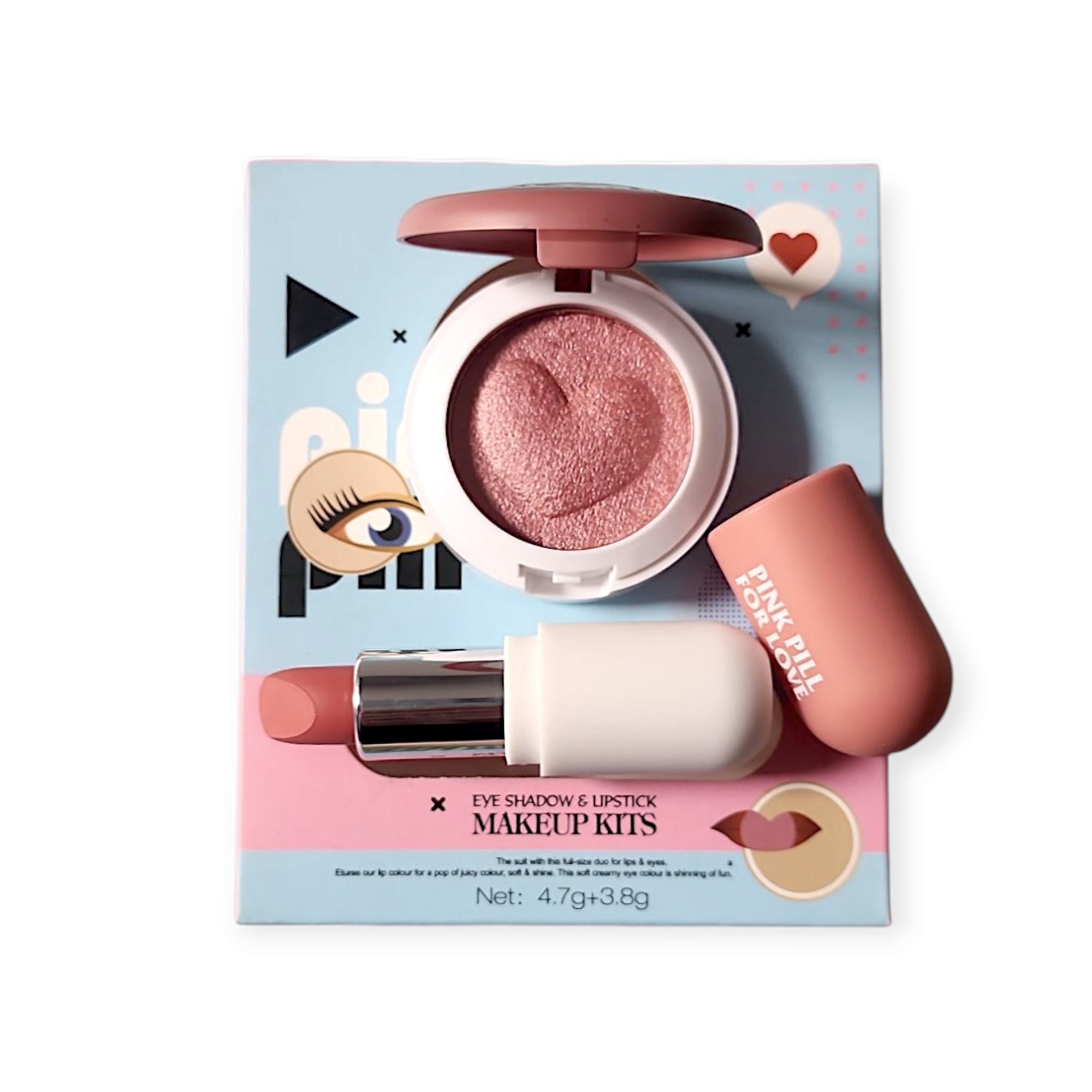 Set Son - Phấn Mắt Nee Cara Pink Pill N402