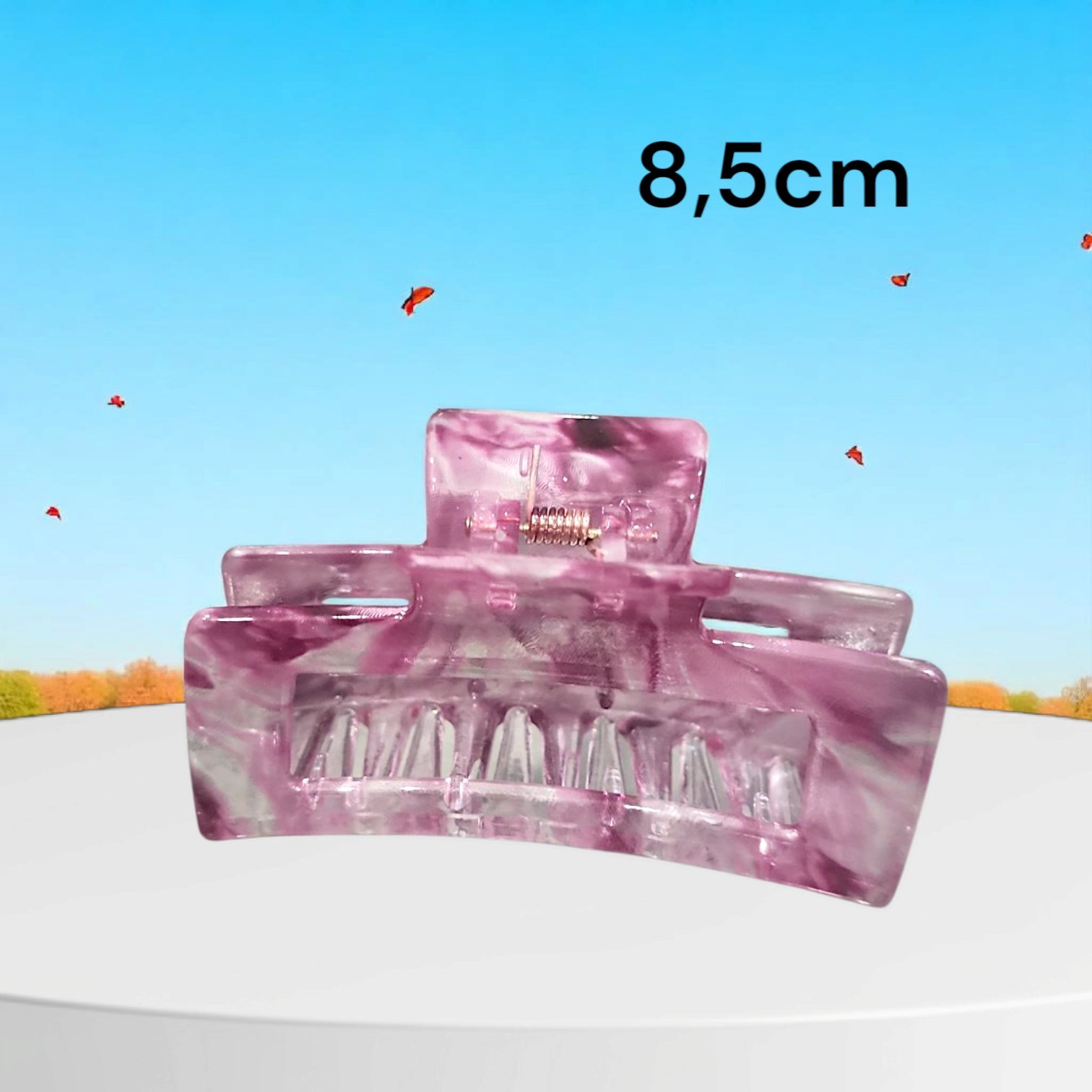 15.1 Kẹp càng cua hình chữ nhật trong suốt nhiều màu