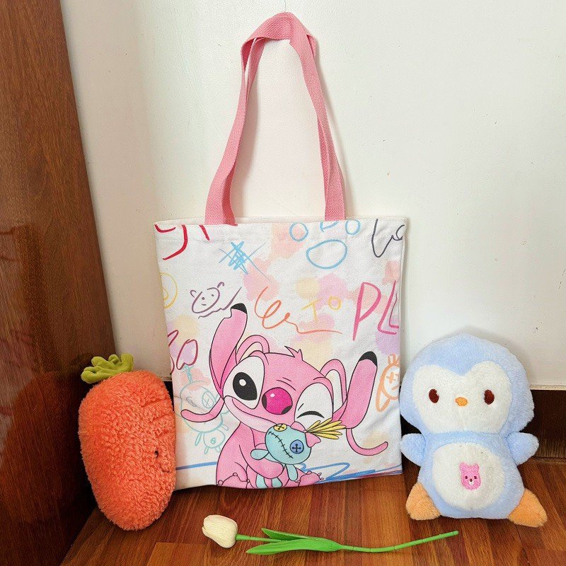 Túi vải tote Stich 40x34cm (dây 25cmx2)