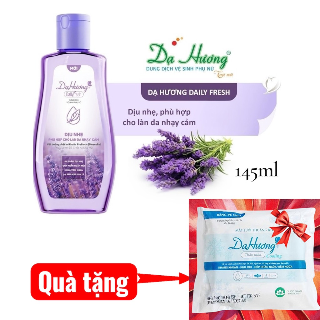 Dung dịch vệ sinh Dạ Hương Pharma Daily Fresh Moisture 145ml