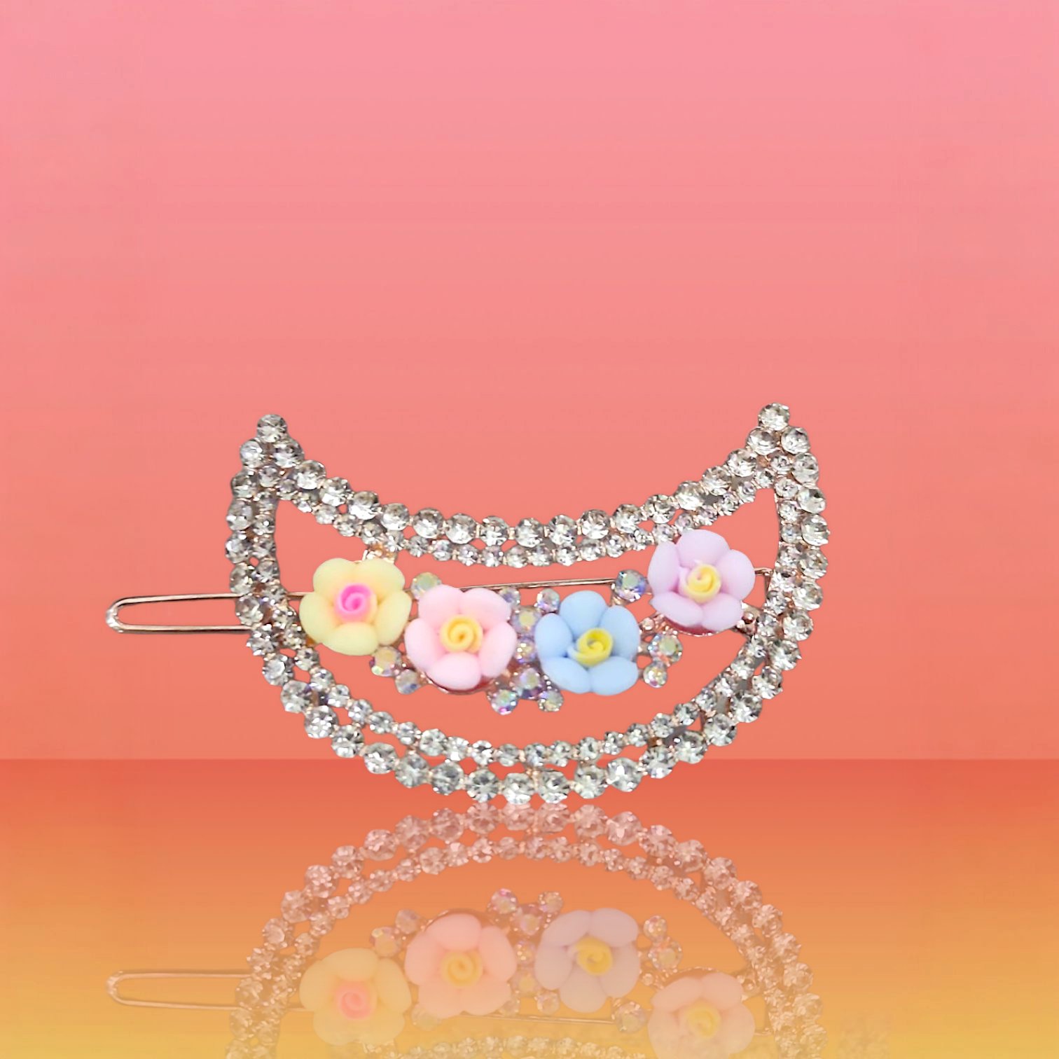 15.5 Kẹp tóc mái đính đá