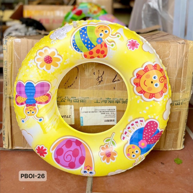 13.6 Phao bơi PVC tròn 53cm (60#) (họa tiết ngẫu nhiên-chưa bơm)