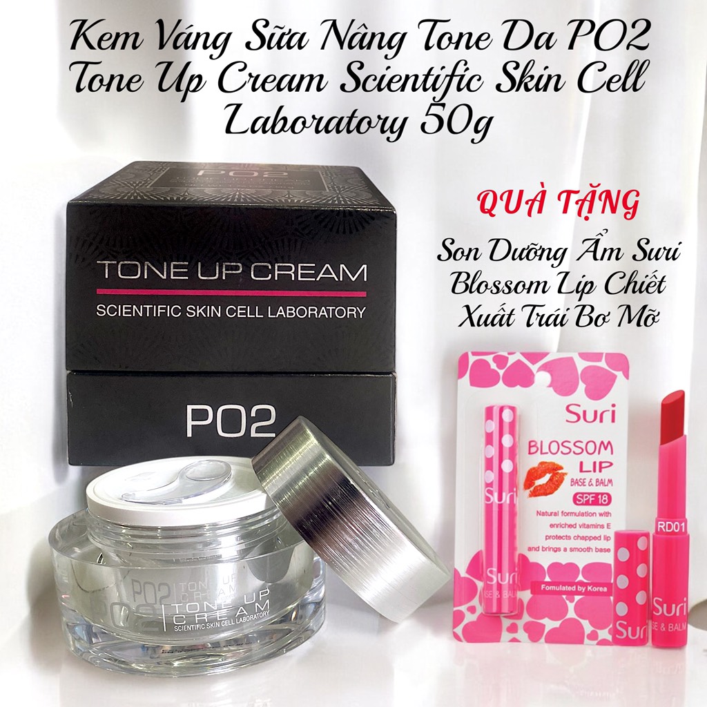Kem Váng Sữa Nâng Tone Da PO2 Tone Up Cream Scientific Skin Cell Laboratory 50g