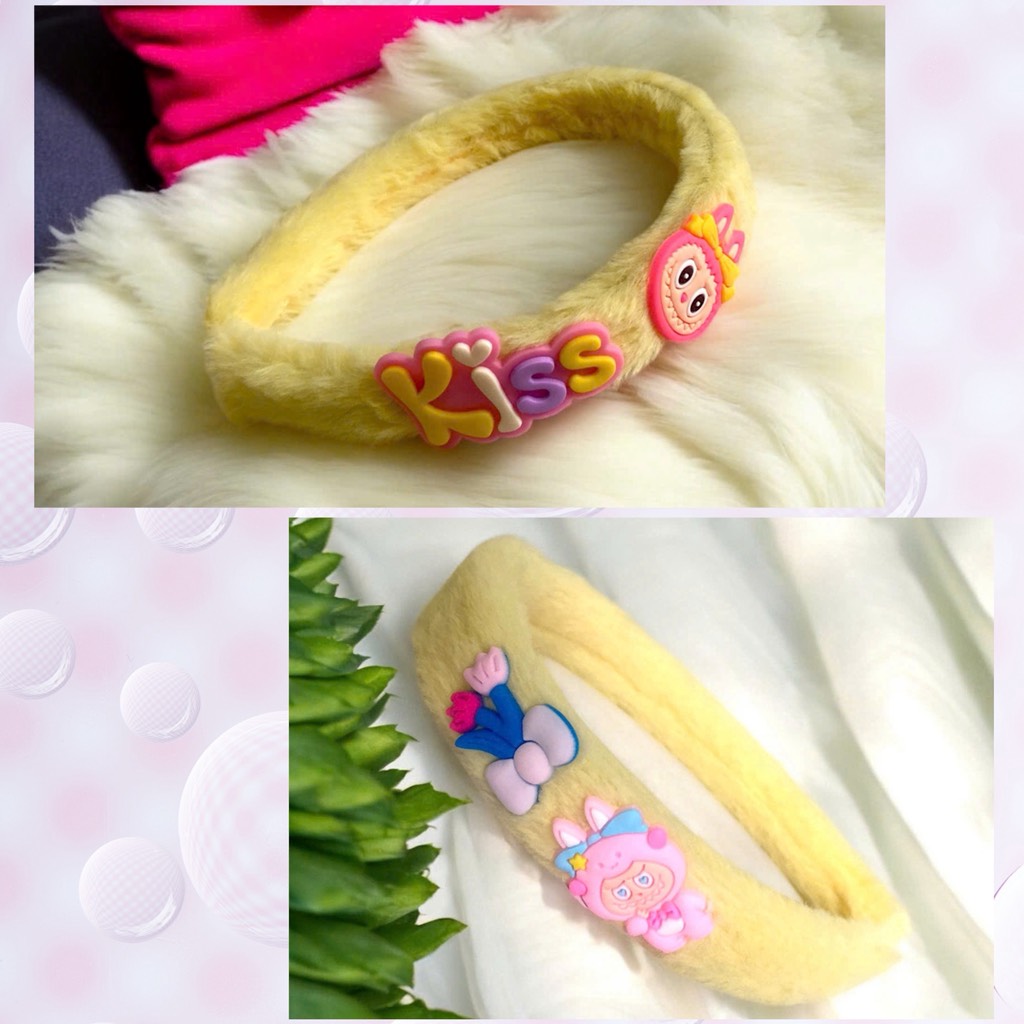 Bờm tóc lông 2 charm