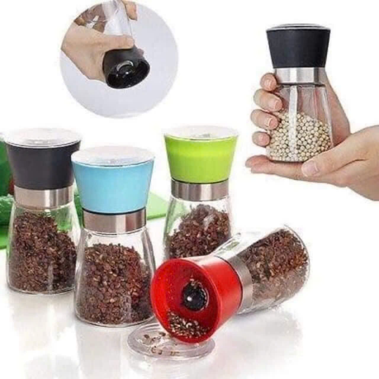 Lọ Xoay Tiêu Cầm Tay Thủy Tinh