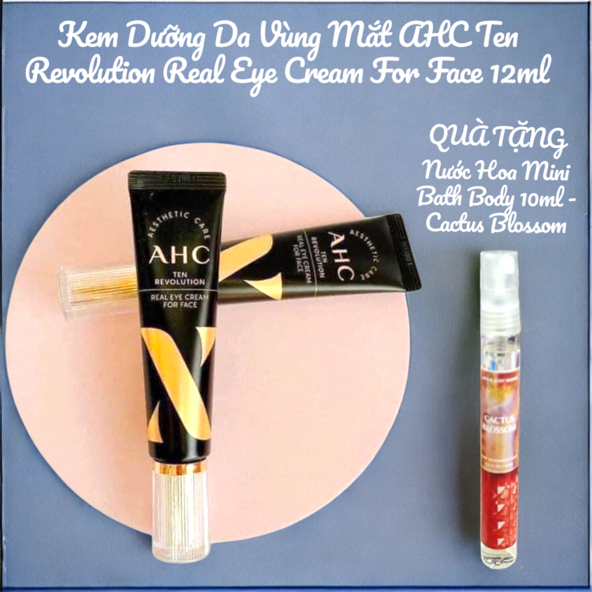 [HQ]Kem Dưỡng Da Vùng Mắt AHC Ten Revolution Real Eye Cream For Face 12ml