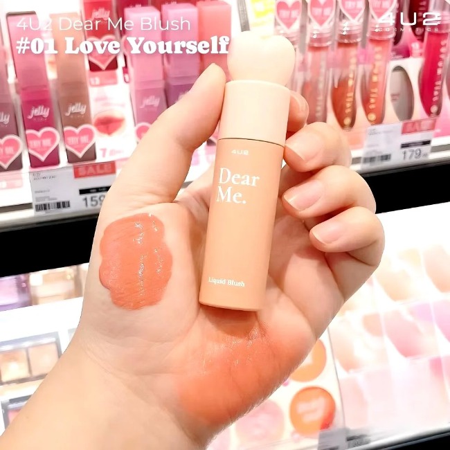 16.3 Má Hồng Kem 4U2 Dear Me Liquid Blush 3,7g