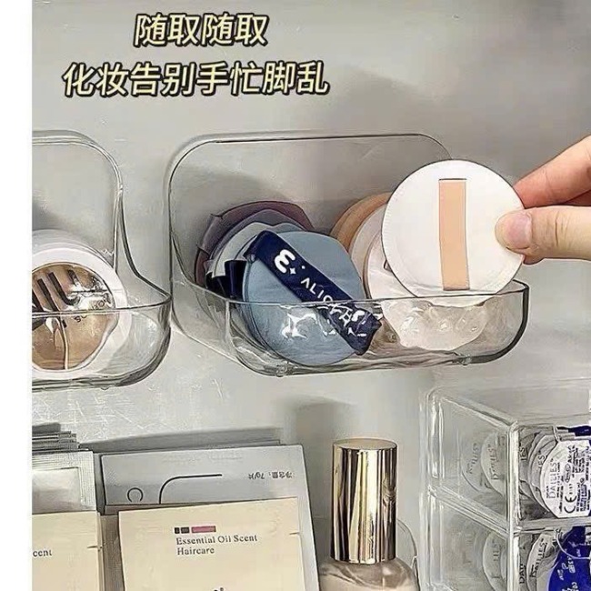 Kệ, khay đựng xà phòng dán tường trong suốt