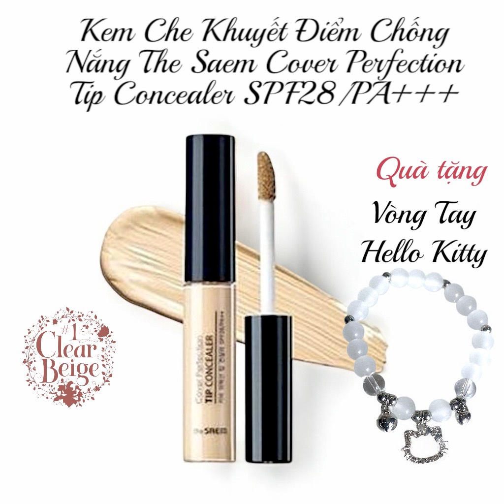 HLK-Kem Che Khuyết Điểm CN The Saem Cover Perfection Tip Concealer SPF28/PA++