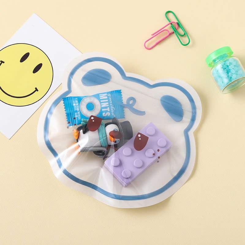Sét 2 túi zip hình động vật 13*13cm (giao ngẫu nhiên)