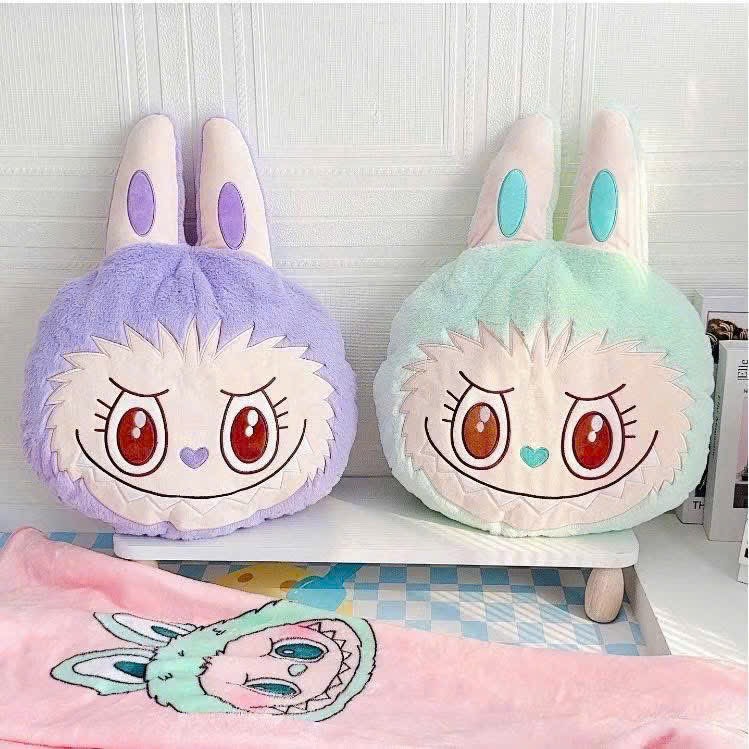 Thú Nhồi Bông Kèm Chăn Kuromi và Labubu