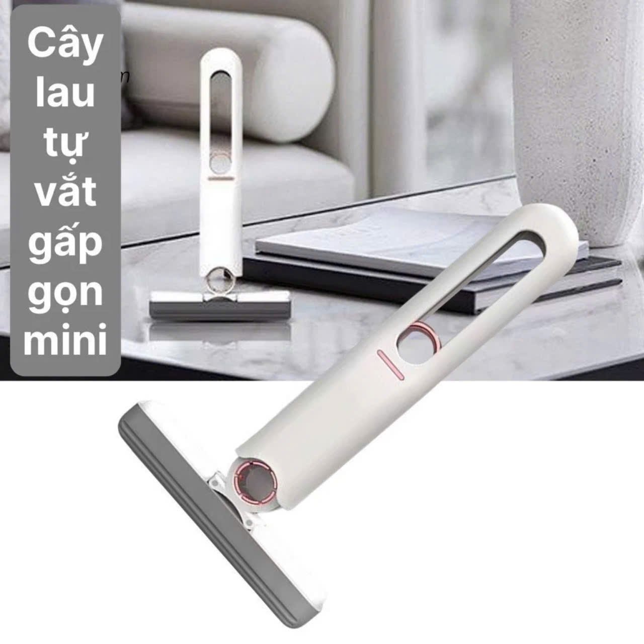 Cây Lau Bếp Tự Vắt Mini Cotton Mop Đa Năng