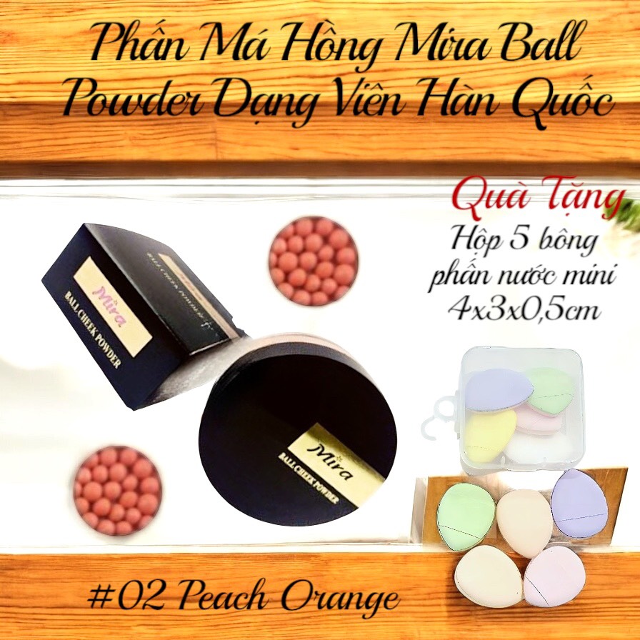 Phấn Má Hồng Mira Ball Powder Dạng Viên Hàn Quốc