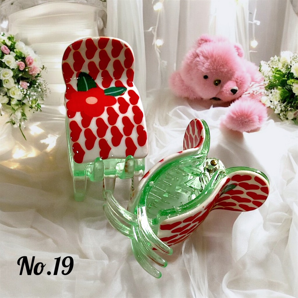 T1.Kẹp Càng Cua 5 Răng Cao Cấp Nhiều Họa Tiết Dễ Thương