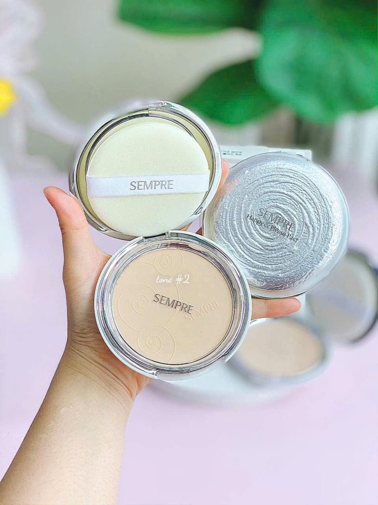 Phấn Phủ Dạng Nén GEO Sempre Happy & Please Pact Hàn Quốc  22g