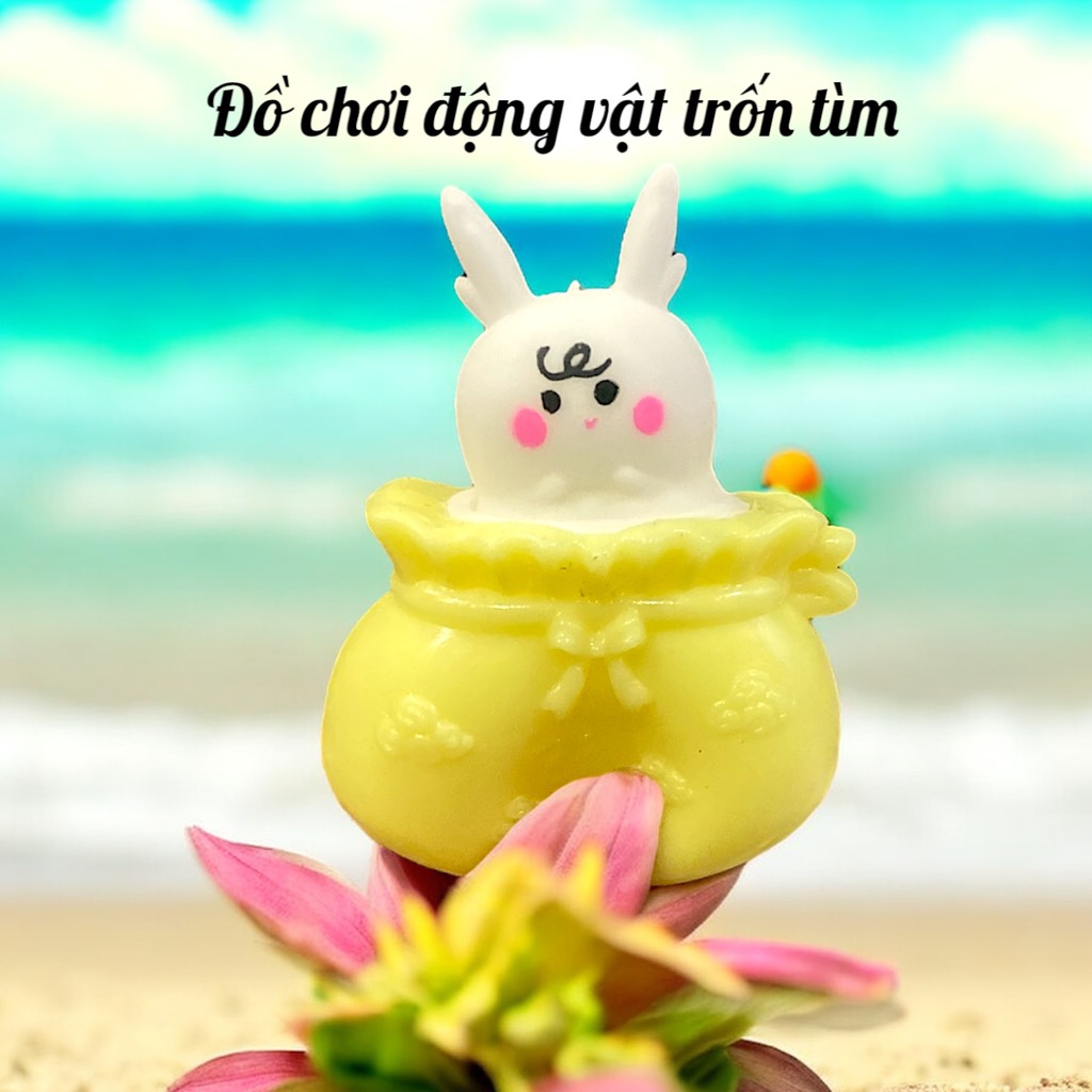 {China} Squishy Đồ chơii động vật trốn tìm nhiều màu