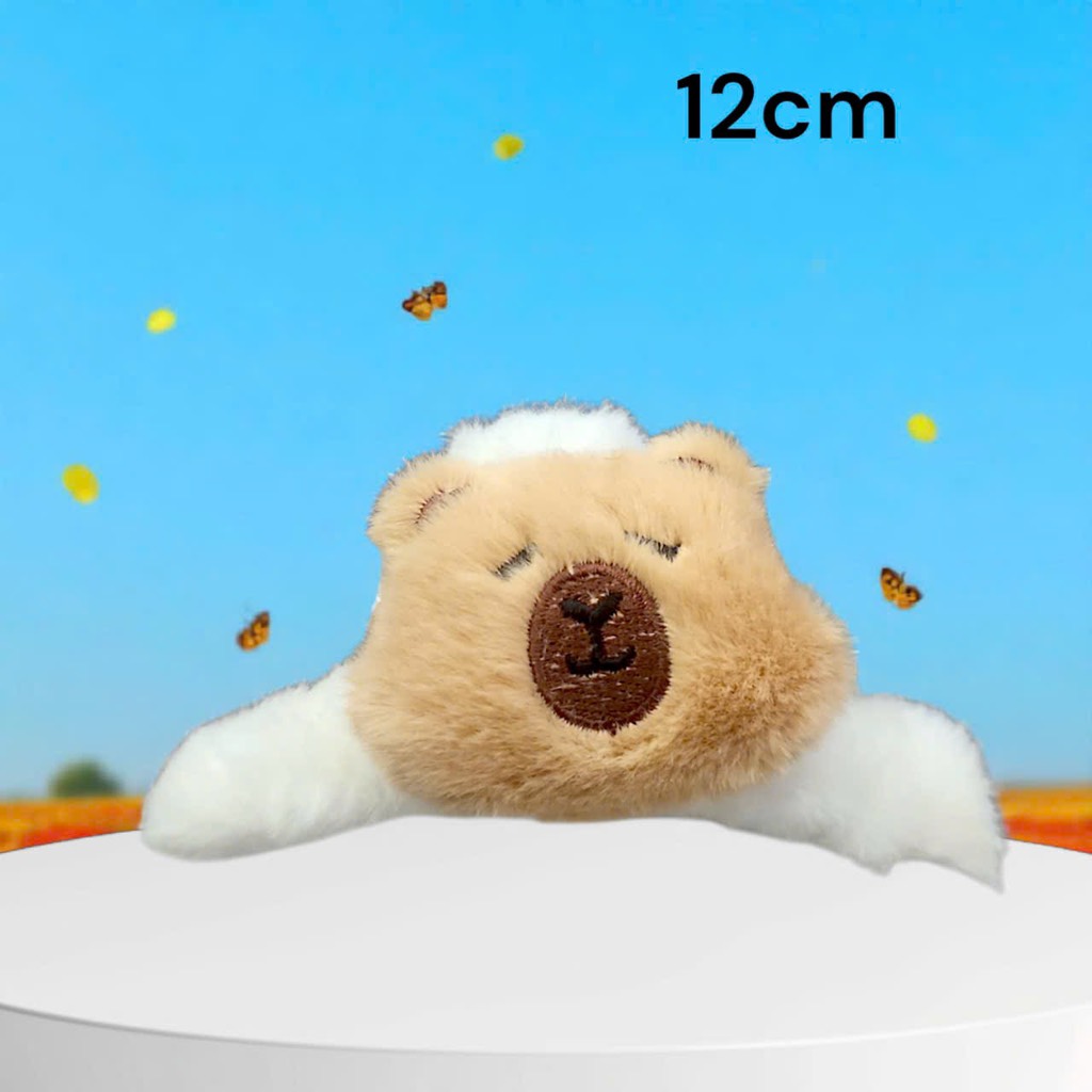 15.1 Kẹp tóc lông charm hoạt hình dễ thương