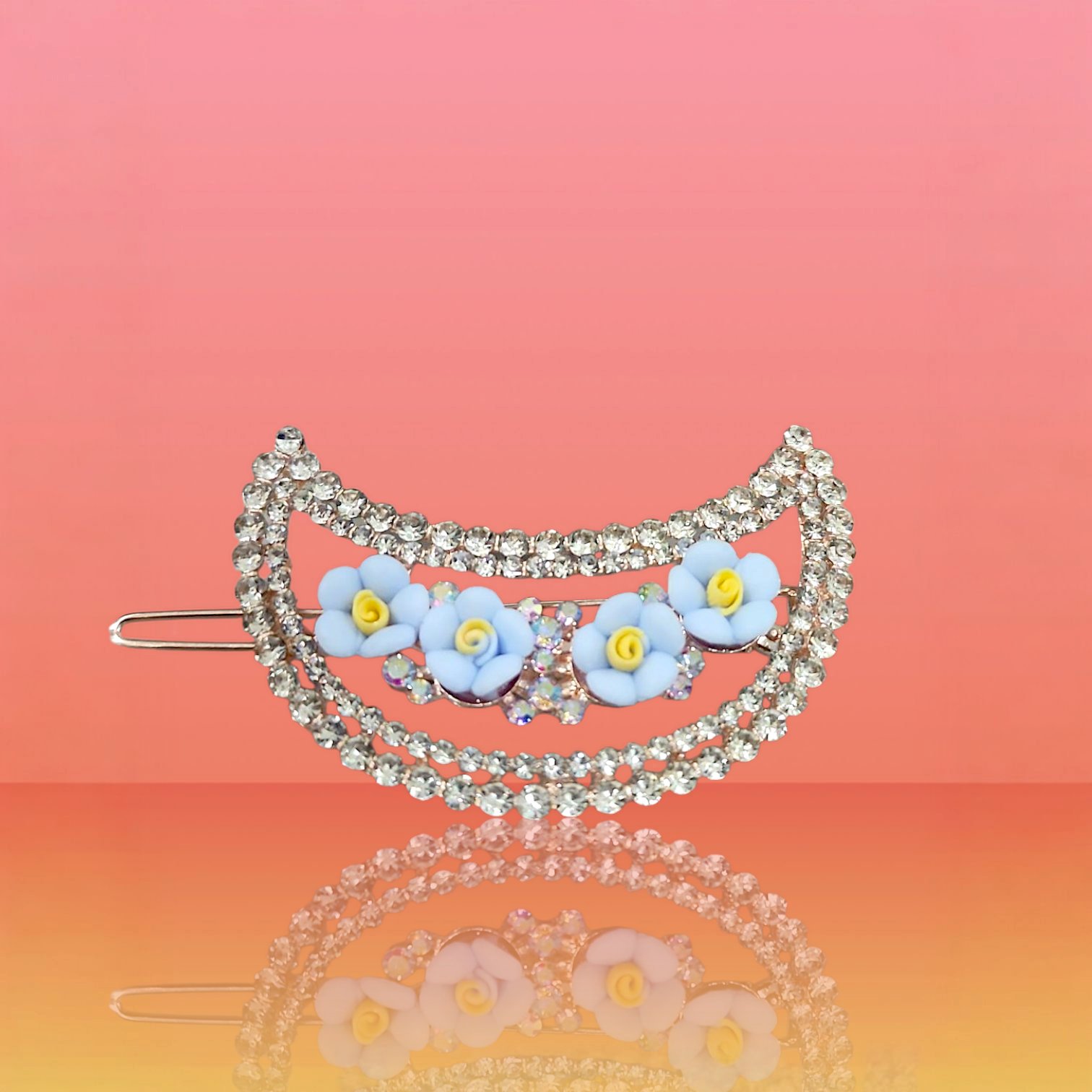 15.5 Kẹp tóc mái đính đá