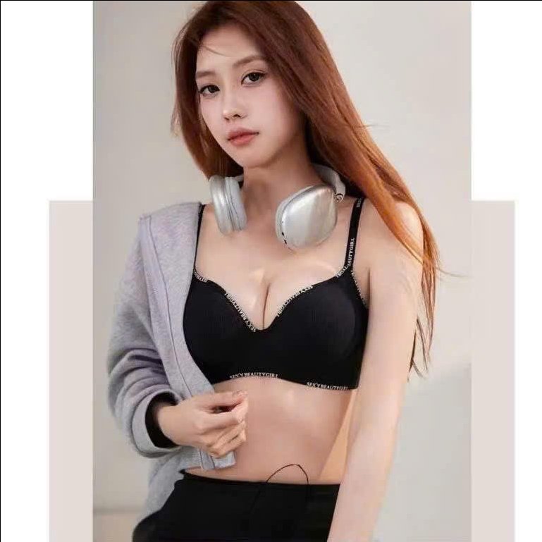 B7.3- Áo ngực , áo bra su màu đen 4807 viền chữ 38/85