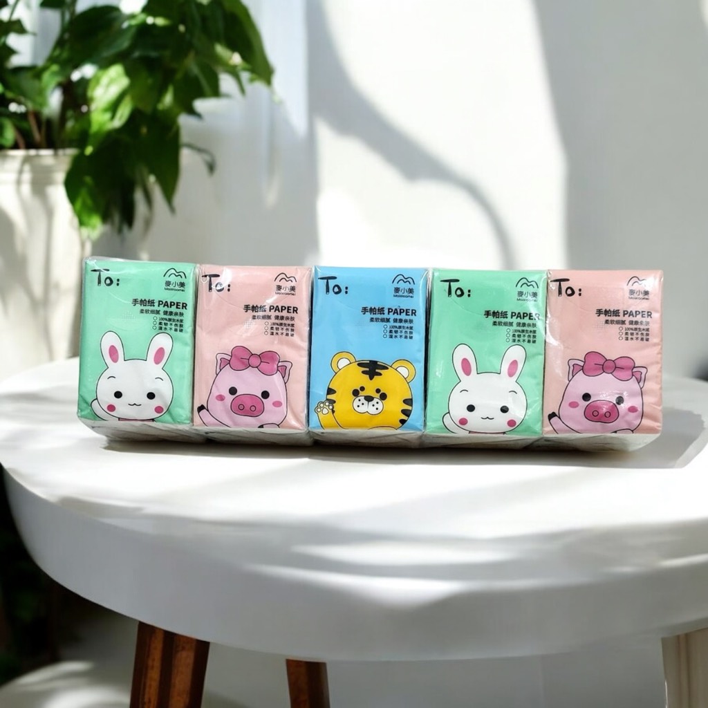 19.12 Lố 10 bịch khăn giấy khô mini Siu Tiện Lợi MXM-2568