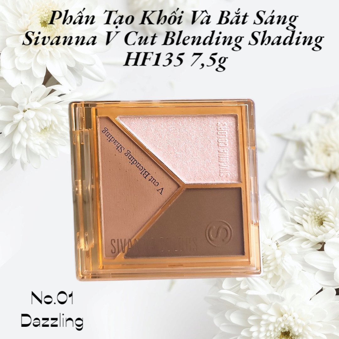 Phấn Tạo Khối Và Bắt Sáng Sivanna V Cut Blending Shading HF135 7,5g